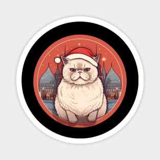 Exotic Shorthair Cat Xmas, Love Cats Magnet